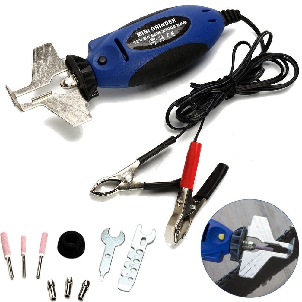 Ascutitor Electric pentru Lant de Drujba Portabil, 12 V