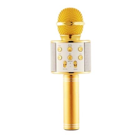 Microfon wireless karaoke WS-858 , Boxa Inclusa, SD Card, USB, AUX, Bluetooth 4.1