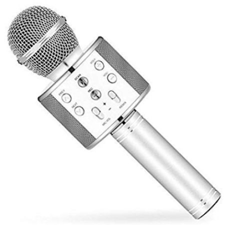 Microfon wireless karaoke WS-858 , Boxa Inclusa, SD Card, USB, AUX, Bluetooth 4.1
