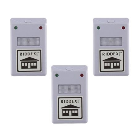 Set 3 aparate cu ultrasunete si unde electromagnetice Riddex anti rozatoare si insecte It Pro 1