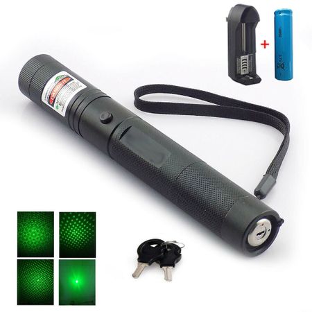 Laser pointer verde puternic cu acumulator puternic trust24 1