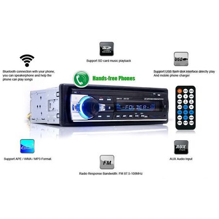 Radio MP3 auto 4 X 60 W cu Bluetooth plus Telecomanda USB SD1