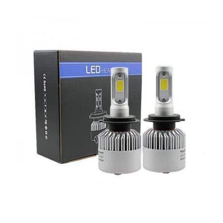 Set 2 becuri cu led Auto H7 72w8000 Lumeni 6500k S2 4