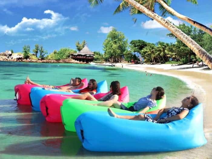 Saltea gonflabila tip sezlong Lazy Bag